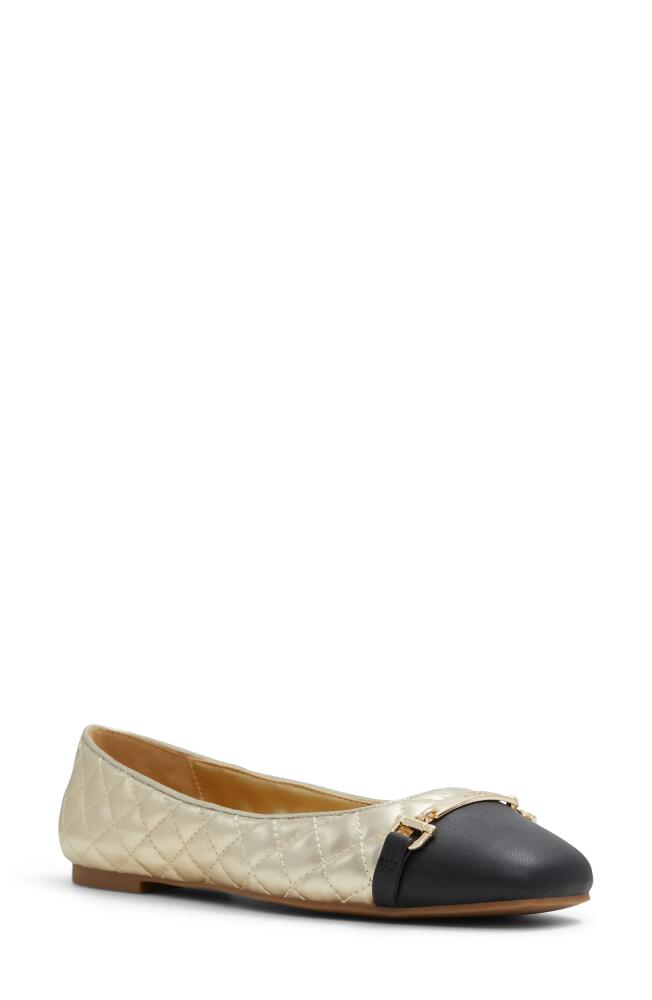 ALDO Leanne Bit Ballet Flat in Gold Cover