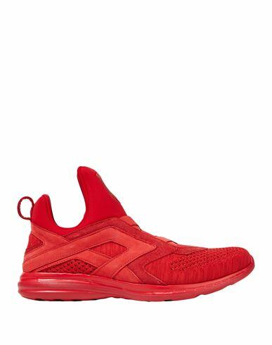 Apl Athletic Propulsion Labs Woman Sneakers Red Soft Leather, Textile fibers Cover