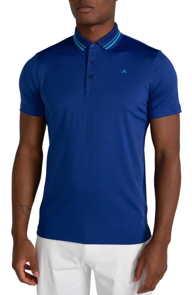 Redvanly Cadman Performance Golf Polo in Mazarine Blue Cover