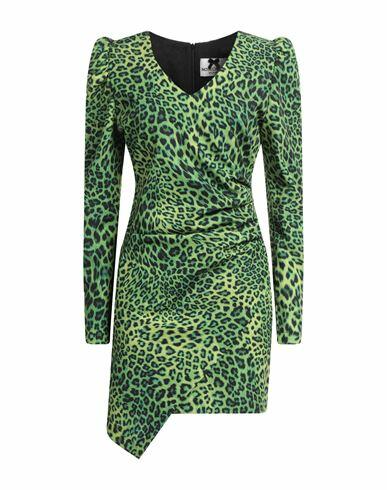 No Secrets Woman Mini dress Green Polyester, Elastane Cover