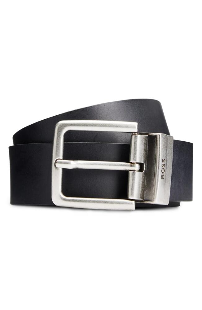 BOSS Omar Reversible Belt in Black Cover