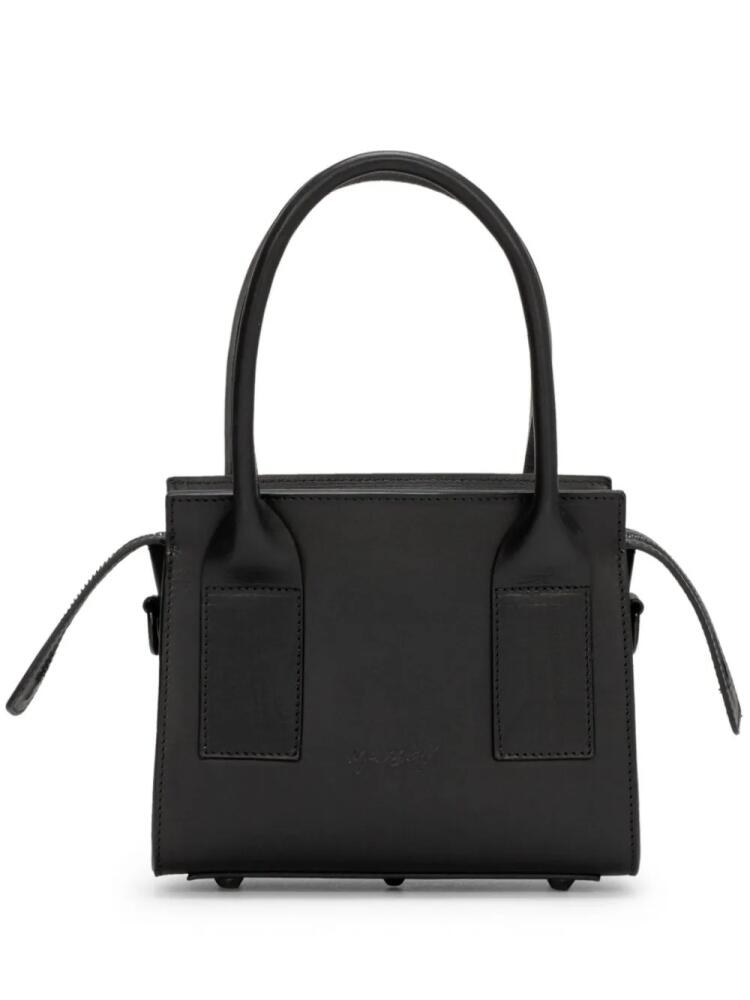 Marsèll logo-debossed leather tote bag - Black Cover