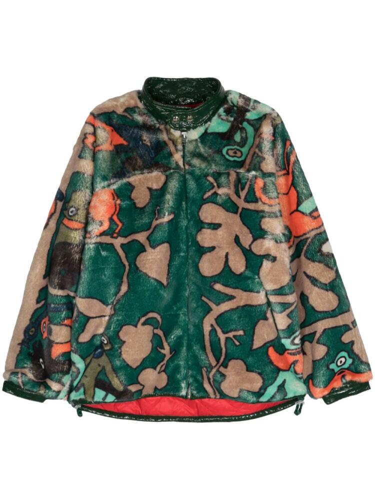 Walter Van Beirendonck Sun graphic-print jacket - Green Cover