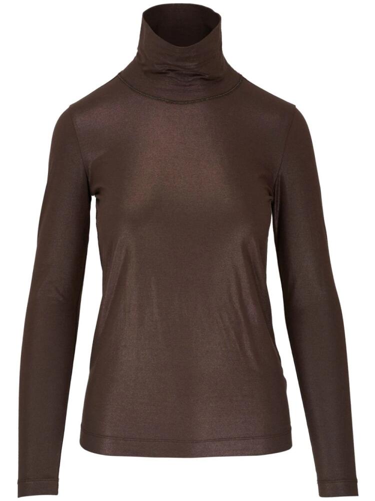 Brunello Cucinelli fine-knit jumper - Brown Cover