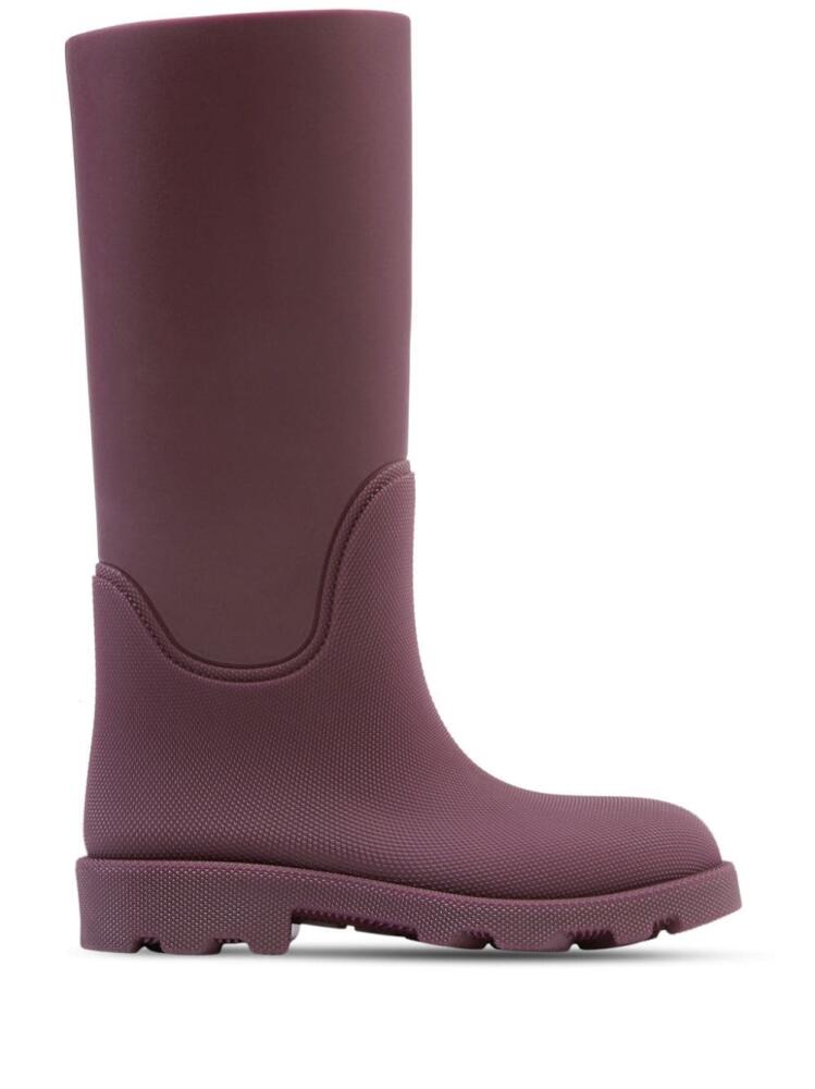 Burberry Marsh knee-high rain boots - Purple Cover