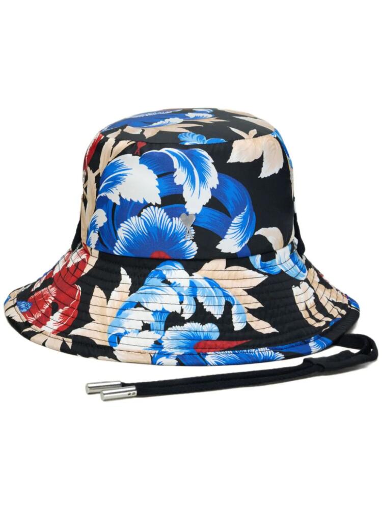 AMI Paris printed bucket hat - Black Cover