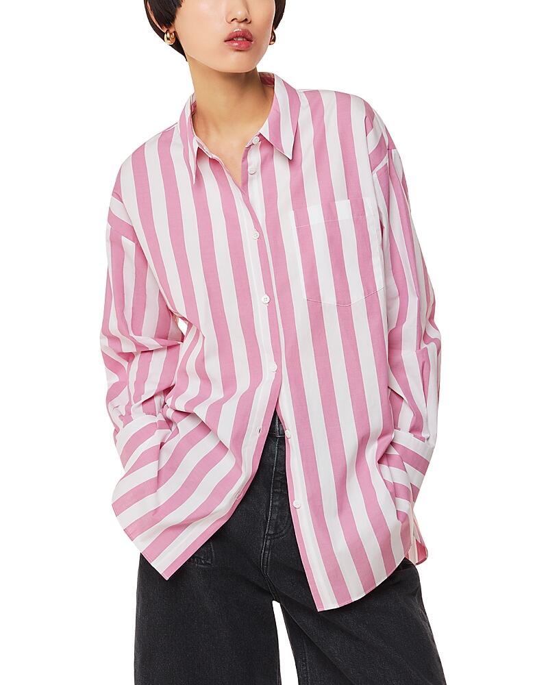 Whistles Cotton Striped Oversized Shirt Cover