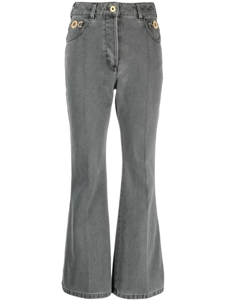 Patou organic-denim flared jeans - Grey Cover