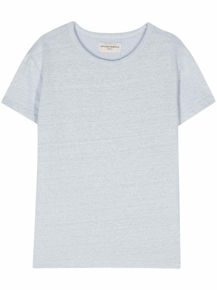 Officine Generale round-neck T-shirt - Blue Cover