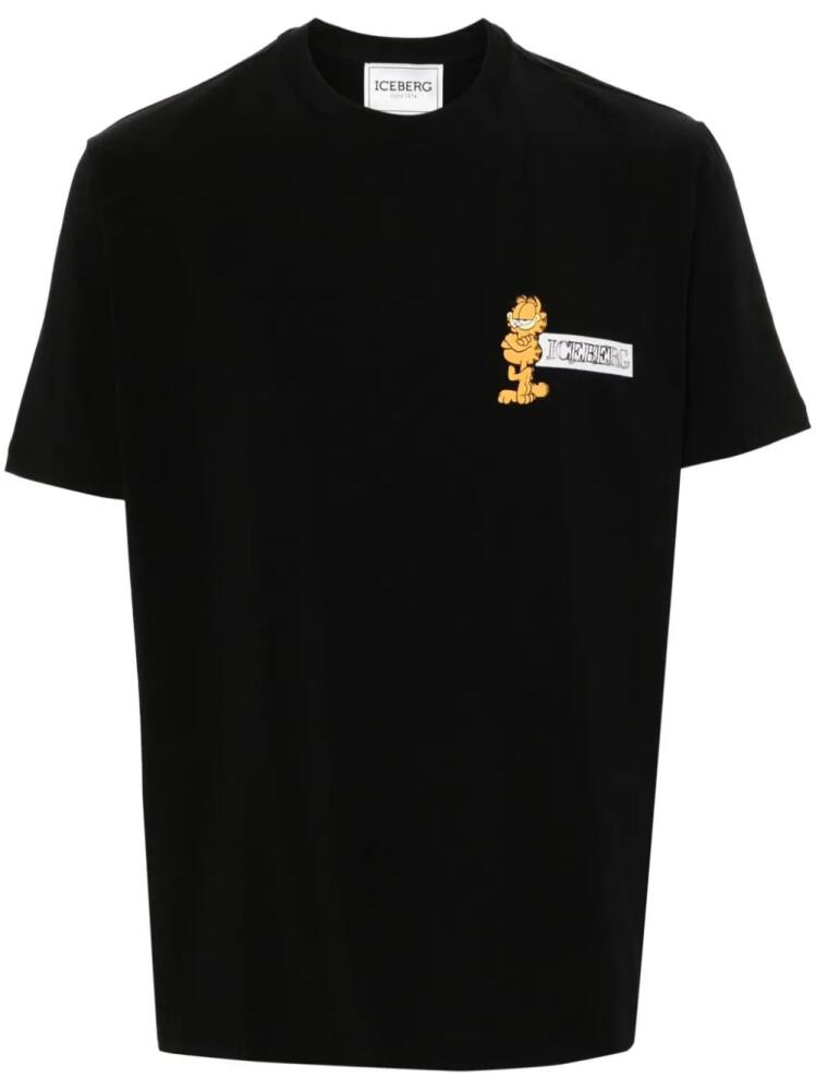 Iceberg x Garfield logo-print T-shirt - Black Cover