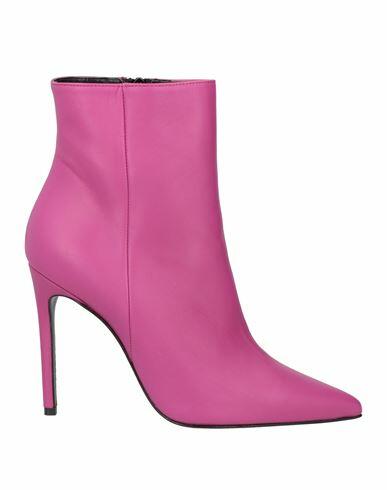 Marc Ellis Woman Ankle boots Fuchsia Soft Leather Cover