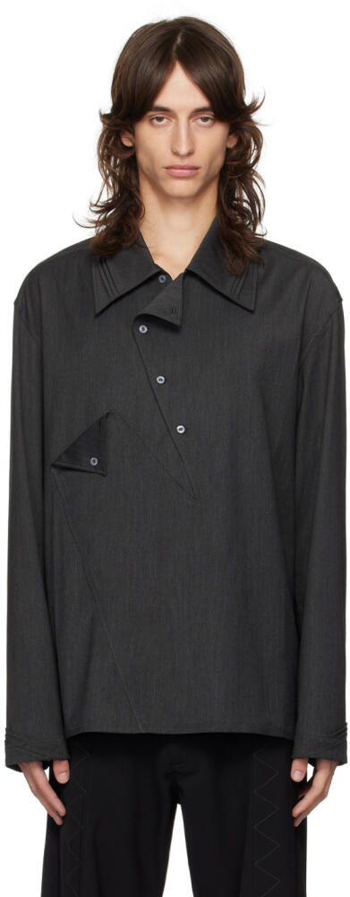 Kiko Kostadinov Gray Jarocka Overshirt Cover