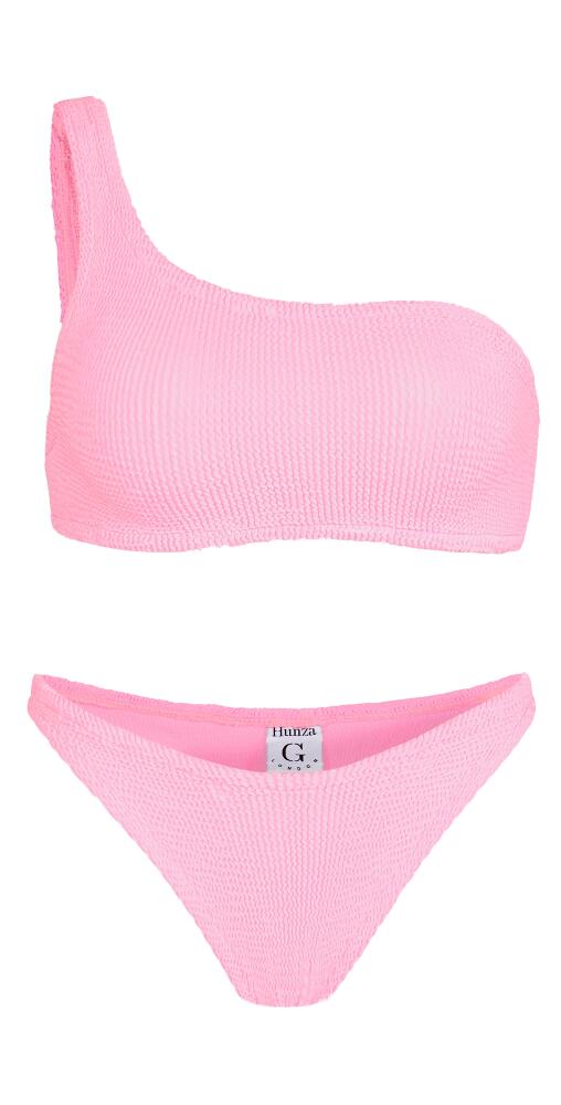 Hunza G Nancy Bikini Set Bubble Gum Cover