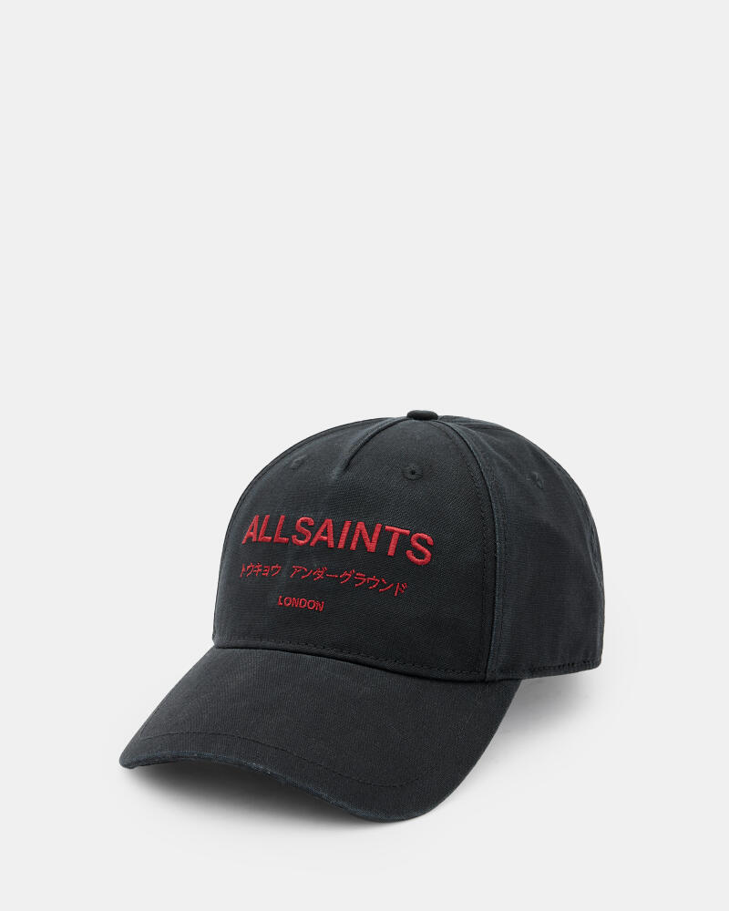 AllSaints Underground Logo Print Baseball Cap Cover