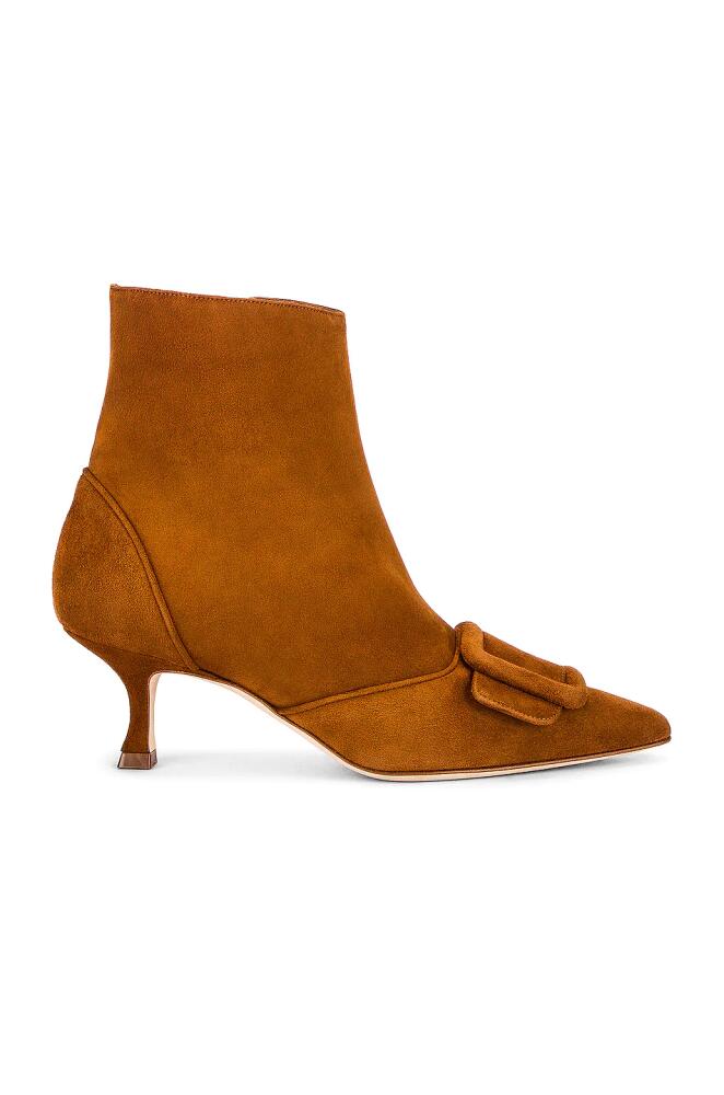 Manolo Blahnik Baylow 50 Boot in Cognac Cover