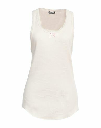 Dsquared2 Woman Undershirt Ivory Cotton Cover