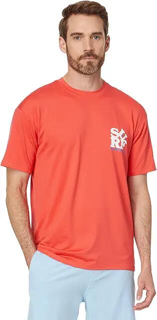 Quiksilver Everyday Surf Tee Short Sleeve Rashguard Surf Tee (Cayenne) Men's Swimwear Cover