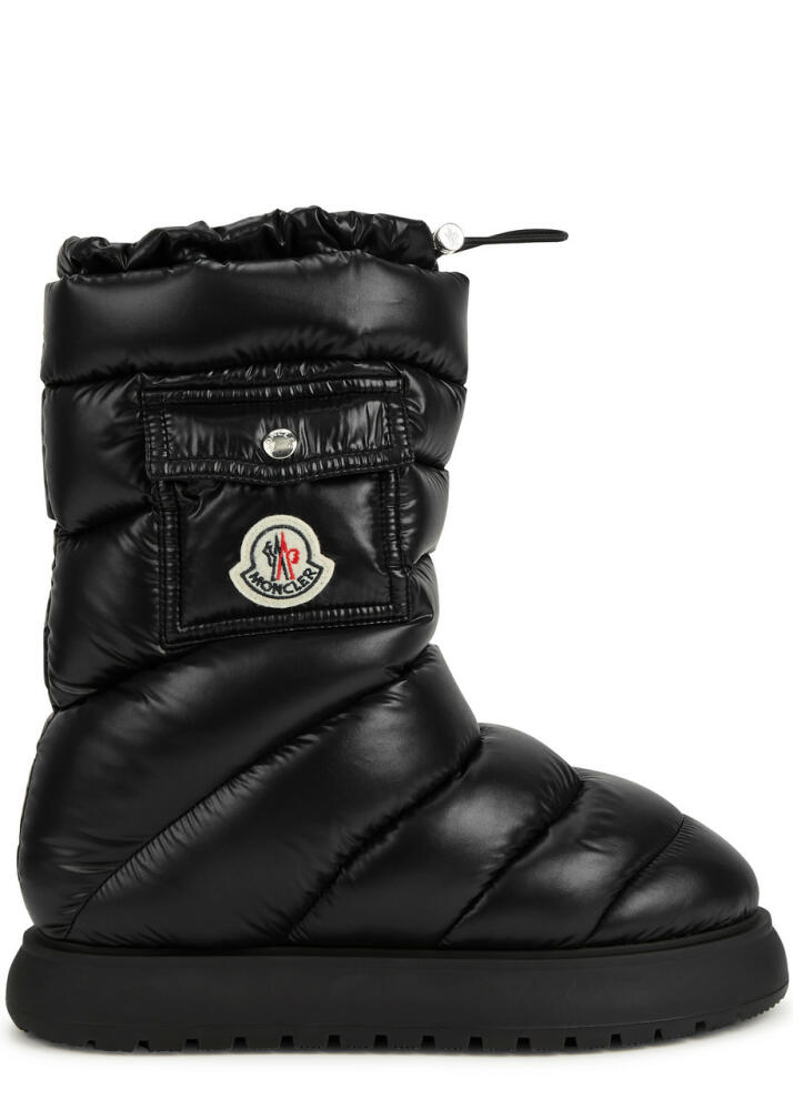 Moncler Gaia Quilted Nylon Snow Boots - Black Cover