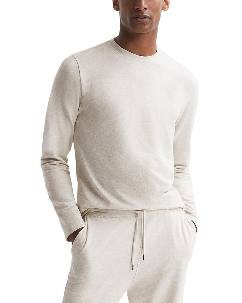 Reiss Adam Melange Long Sleeve Crewneck Tee Cover