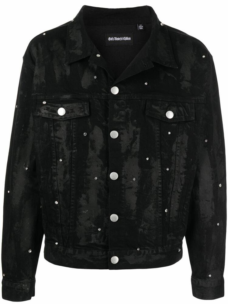 God's Masterful Children Harley embellished denim jacket - Black Cover