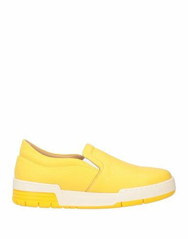 Lemaré Woman Sneakers Yellow Soft Leather Cover