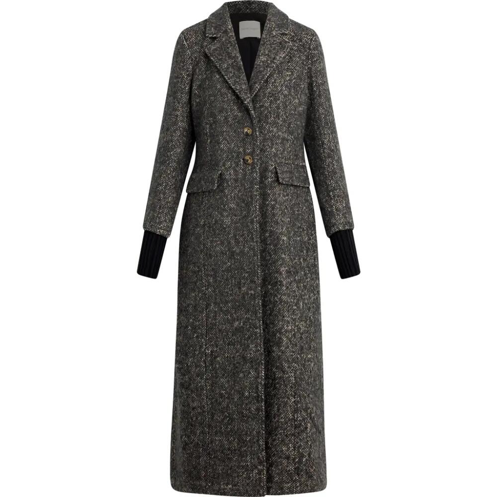 Favorite Daughter The City Tweed Coat in Black Multi Cover