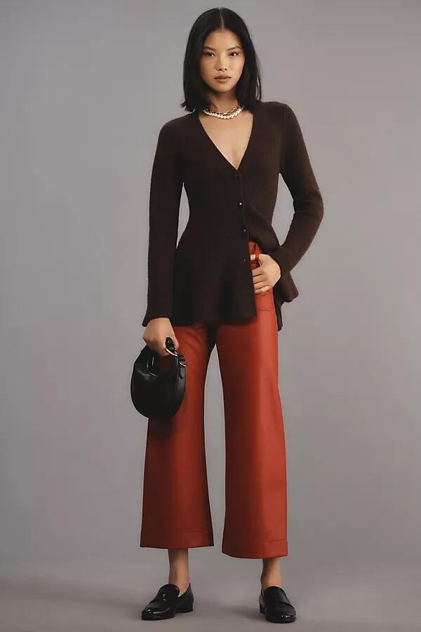 The Colette Cropped Wide-Leg Pants by Maeve: Faux Leather Edition Cover