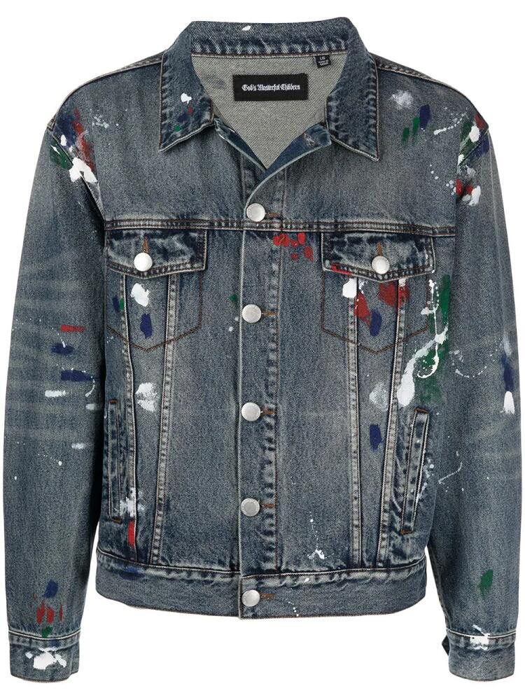 God's Masterful Children Artist denim jacket - Blue Cover