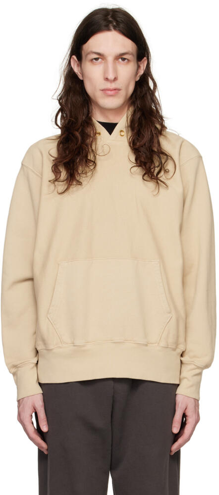 Les Tien Beige Heavyweight Hoodie Cover