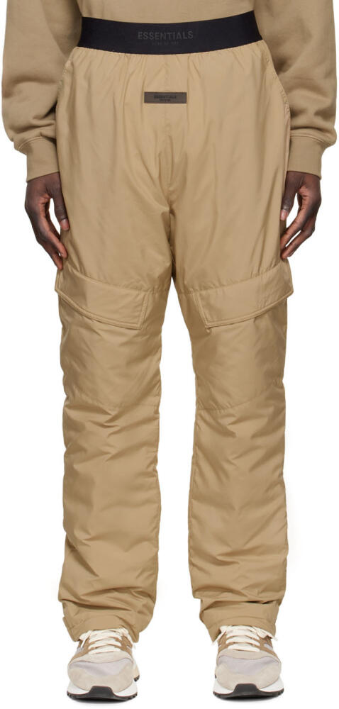 Fear of God ESSENTIALS Tan Polyester Cargo Pants Cover