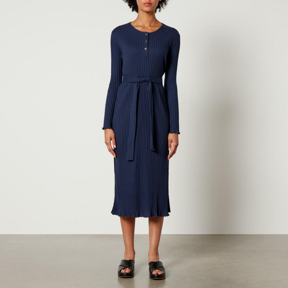 A.P.C. Sandy Ribbed Cotton Midi Dress Cover