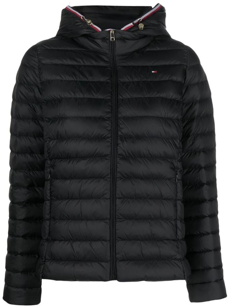 Tommy Hilfiger zipped hooded padded jacket - Black Cover