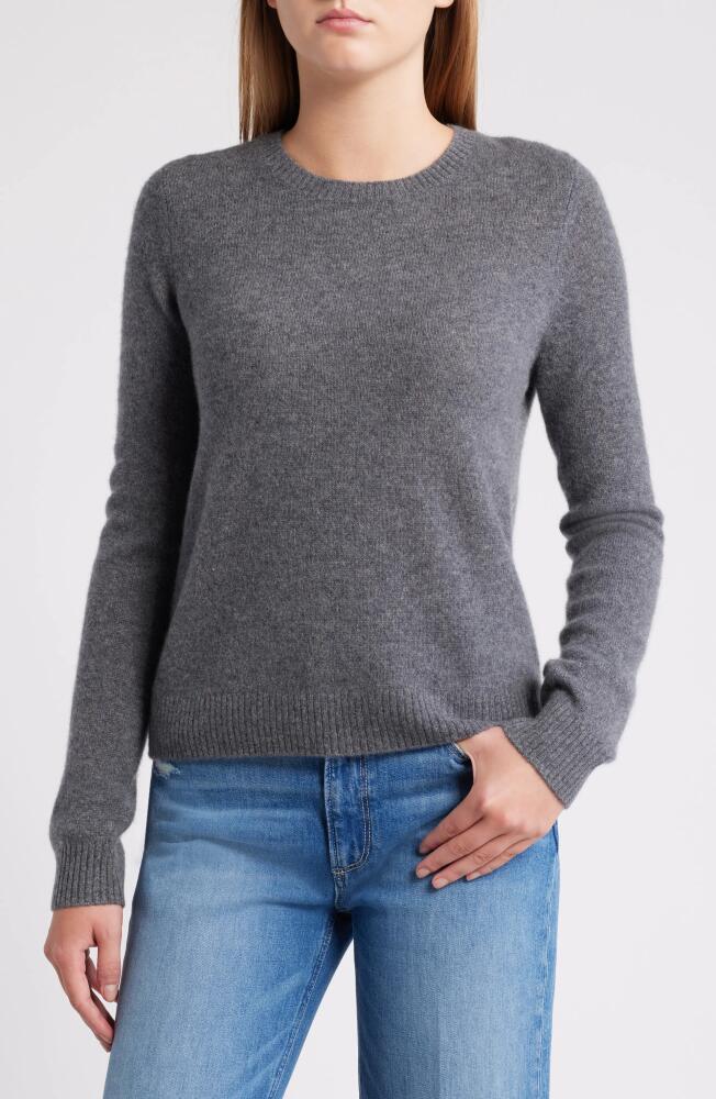 caslon(r) Cashmere Crewneck Sweater in Grey Dark Heather Cover