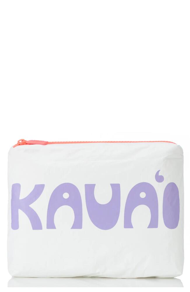 Aloha Collection Small Water Resistant Tyvek® Zip Pouch in Ube Cover