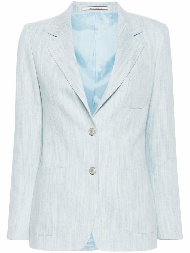 Tagliatore single-breasted denim blazer - Blue Cover