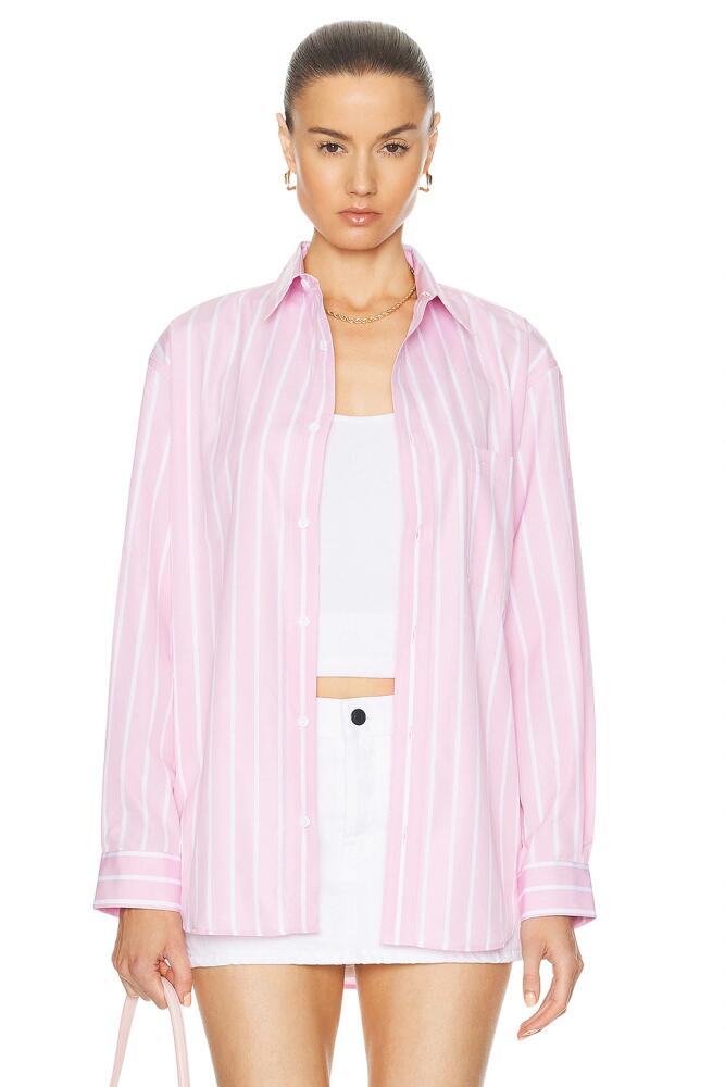 Matteau Classic Stripe Shirt in Pink Cover