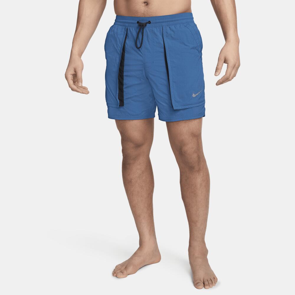 Nike Men's Swim 7" Volley Shorts in Blue Cover