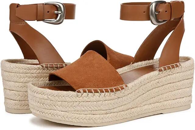 Vince Belisa Platform Espadrille Sandals (Dark Sequoia Brown) Women's Sandals Cover