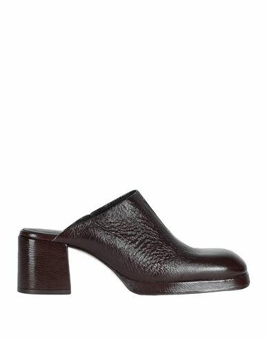 Miista Woman Mules & Clogs Dark brown Lambskin Cover