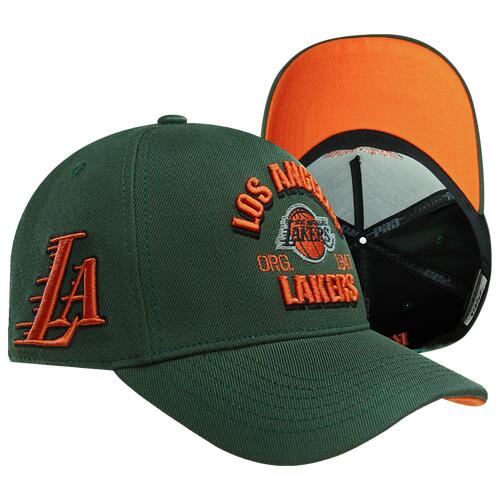 Pro Standard Mens Pro Standard Knicks Pinch Front Snapback - Mens Orange/Olive Cover