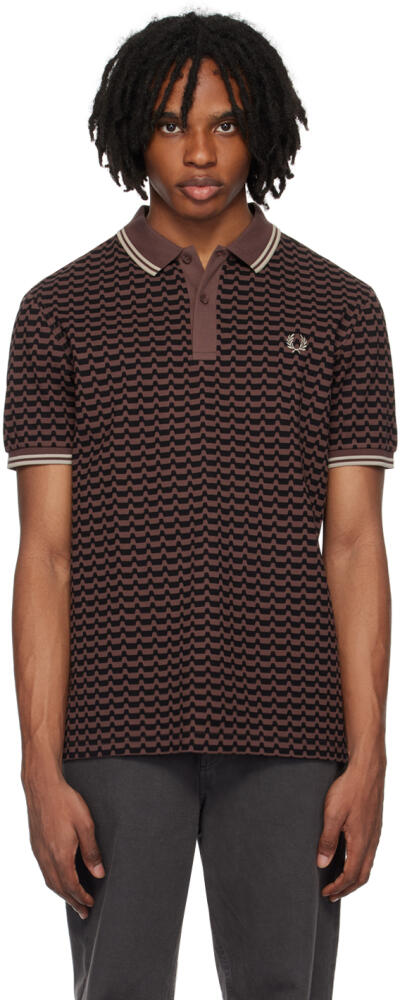 Fred Perry Brown Abstract Polo Cover