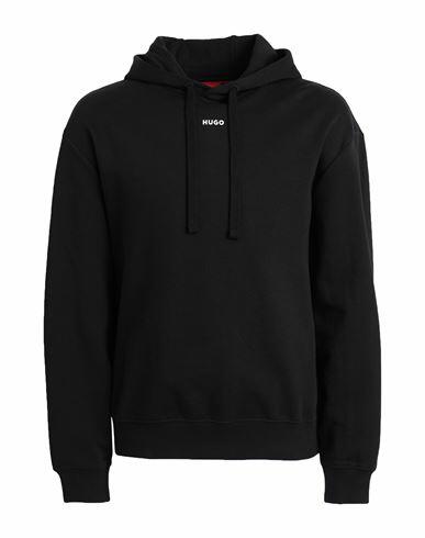 Hugo Man Sweatshirt Black Cotton Cover