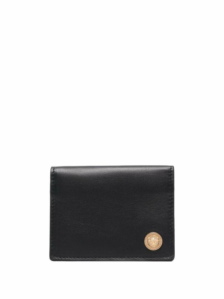 Versace Medusa-charm leather wallet - Black Cover