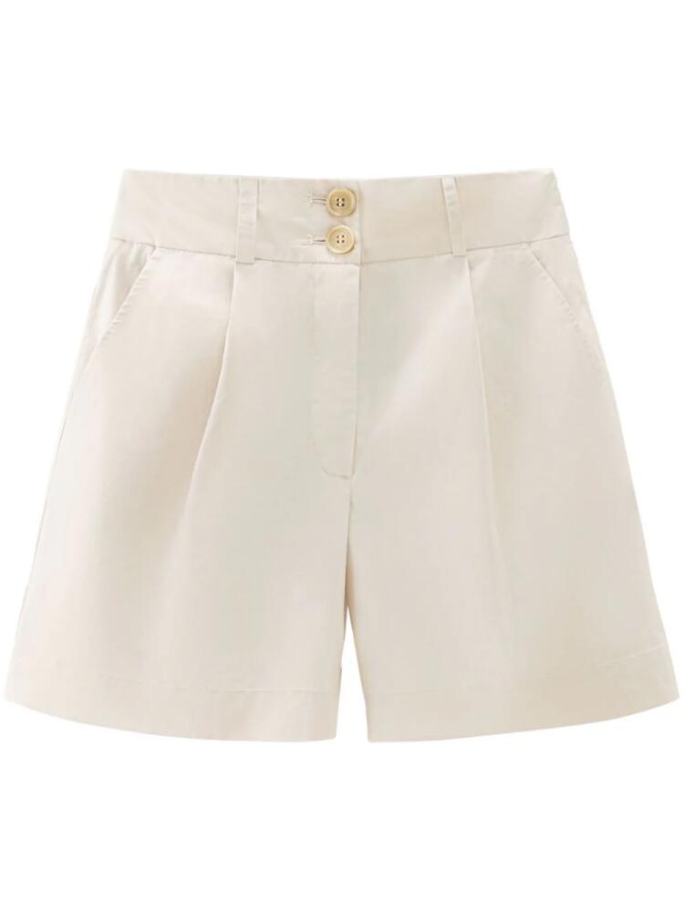 Woolrich pleated high-waisted shorts - Neutrals Cover