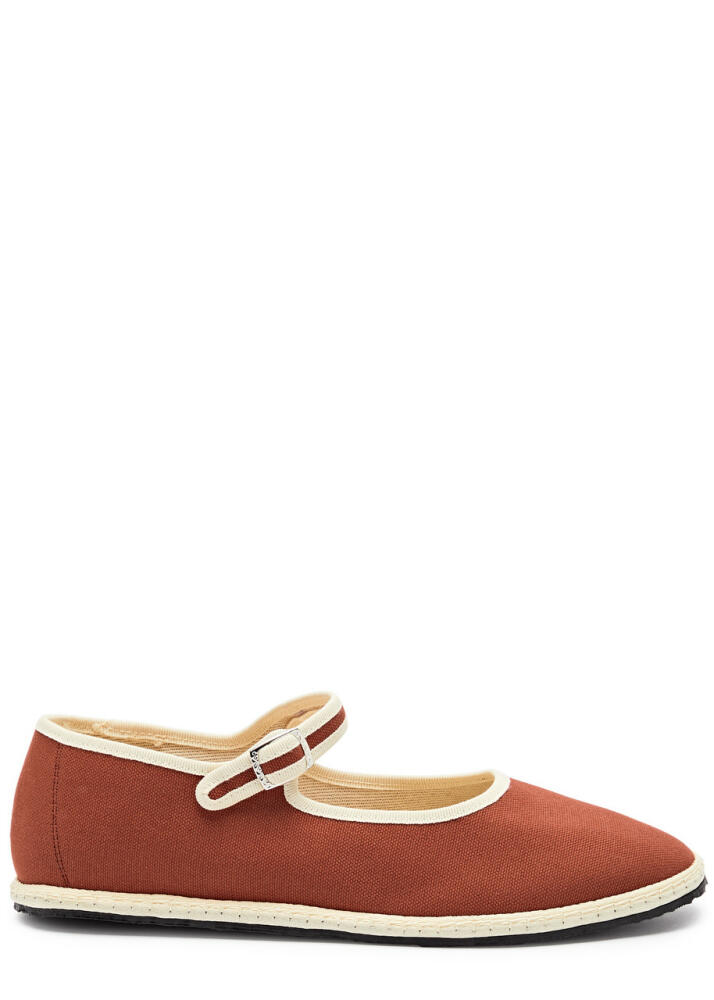 Vibi Venezia Canvas Mary Jane Flats - Red Cover