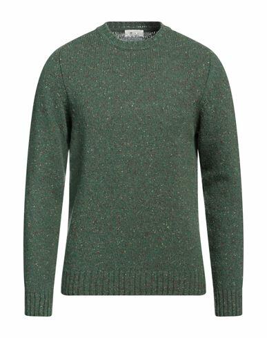 Avignon Man Sweater Green Wool, Polyamide Cover