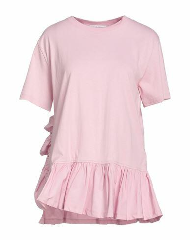 Valentino Garavani Woman T-shirt Pink Cotton, Polyester Cover