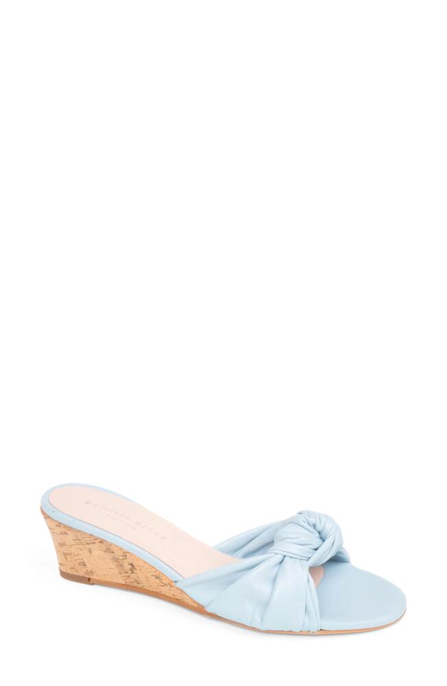 patricia green Savannah Wedge Slide Sandal in Sky Blue Cover