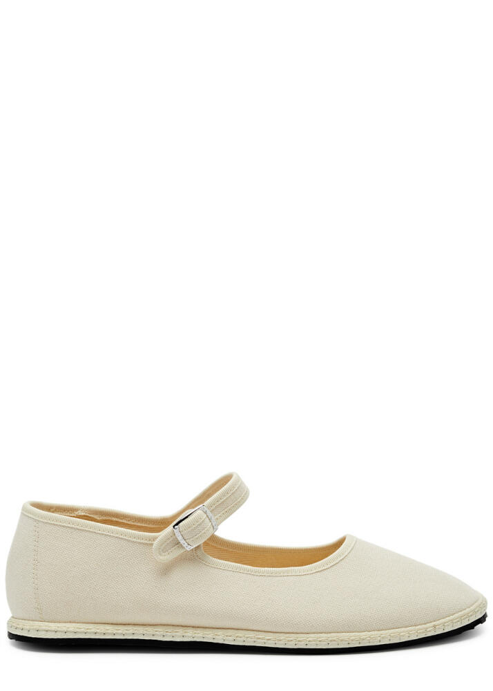 Vibi Venezia Canvas Mary Jane Flats - Ecru Cover