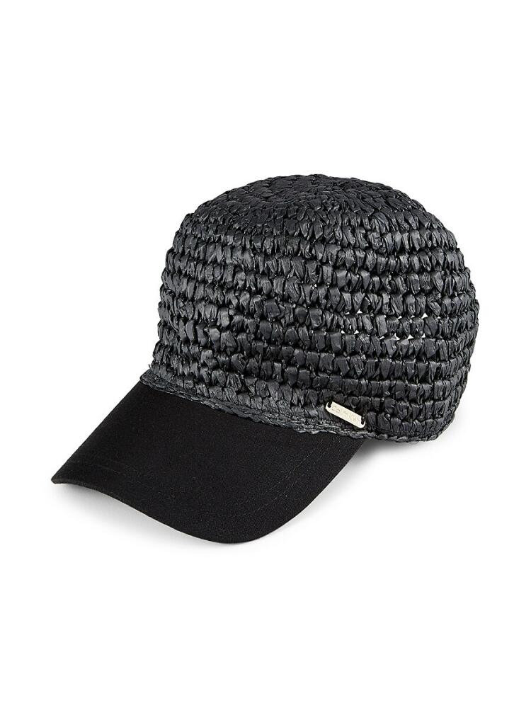 Calvin Klein Women's Woven Baseball Cap - Black Cover